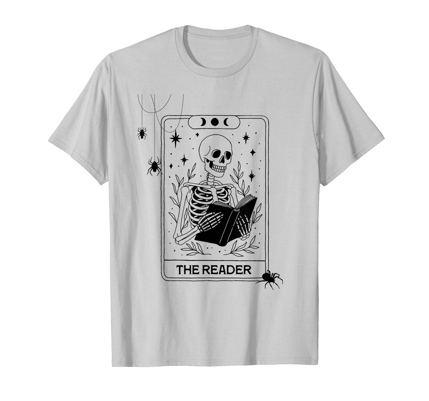 A Skeleton Reading Makes The Perfect October Vibe. T-Shirt