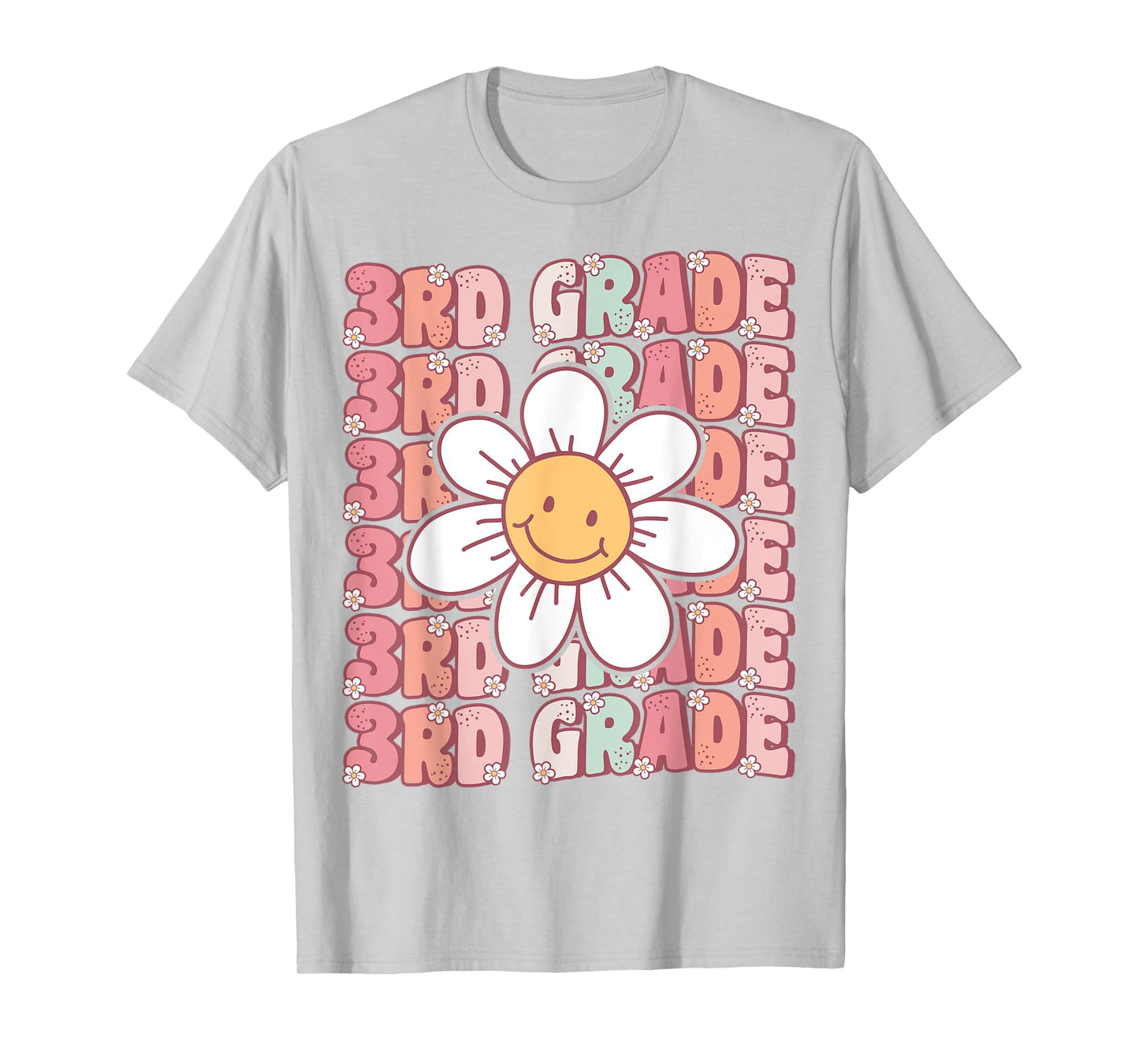 70s Groovy 3rd Grade Back To School First Day of Third Grade T-Shirt