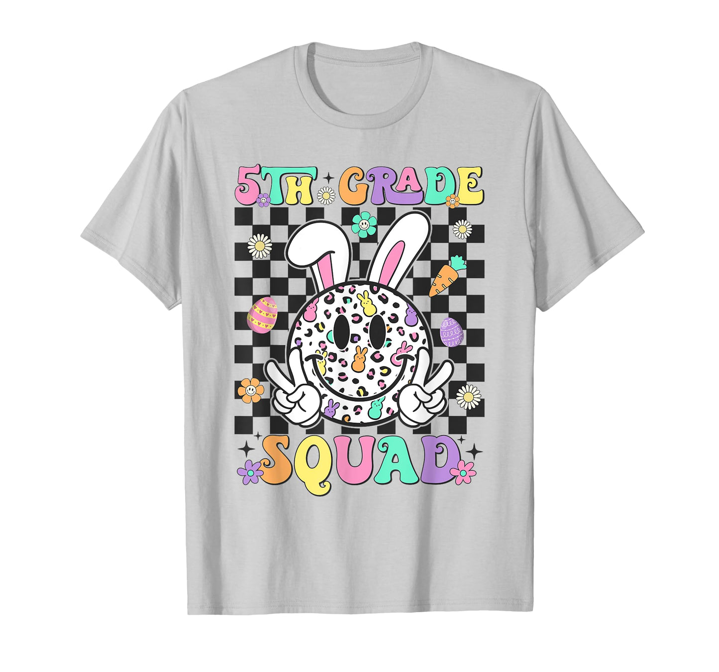 5th Grade Squad Rabbit Bunny Easter Day Teacher Student T-Shirt