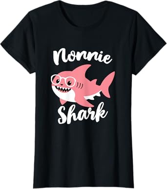 Nonnie Shark Mother's Day Grandma Funny T-Shirt