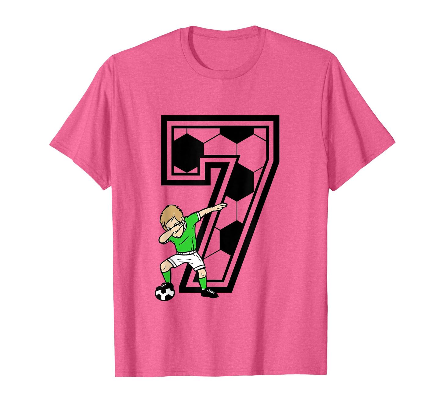 7 Year Old Boy Soccer Player 7th Birthday Kids T-Shirt
