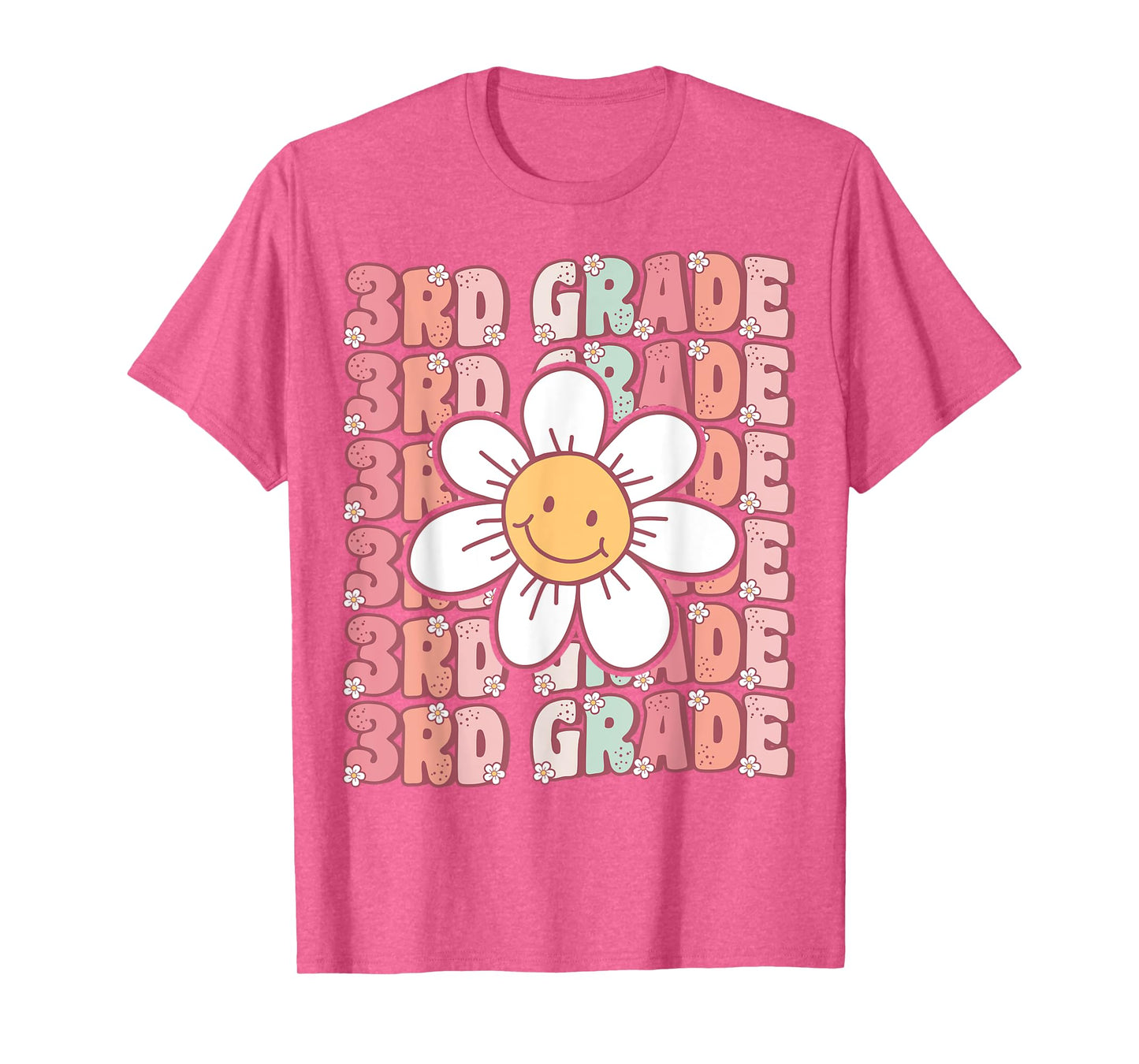 70s Groovy 3rd Grade Back To School First Day of Third Grade T-Shirt