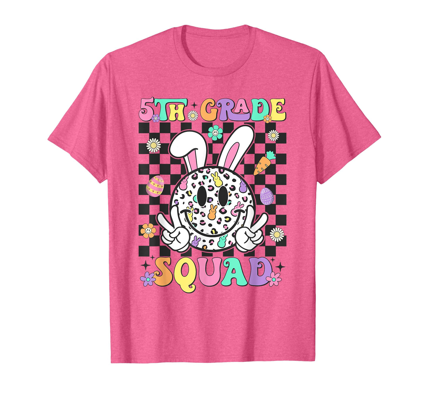 5th Grade Squad Rabbit Bunny Easter Day Teacher Student T-Shirt