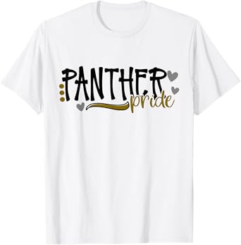 Panther Pride School Sports Fan Team Spirit T-Shirt