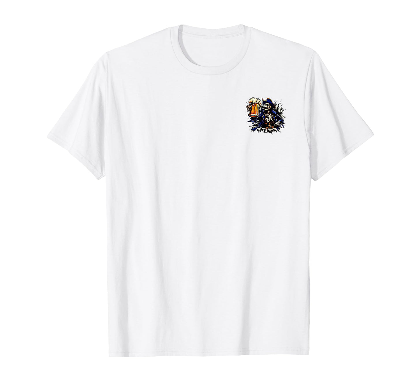 2 Side The Devil Whispered to Me I'm Coming for You Skeleton T-Shirt