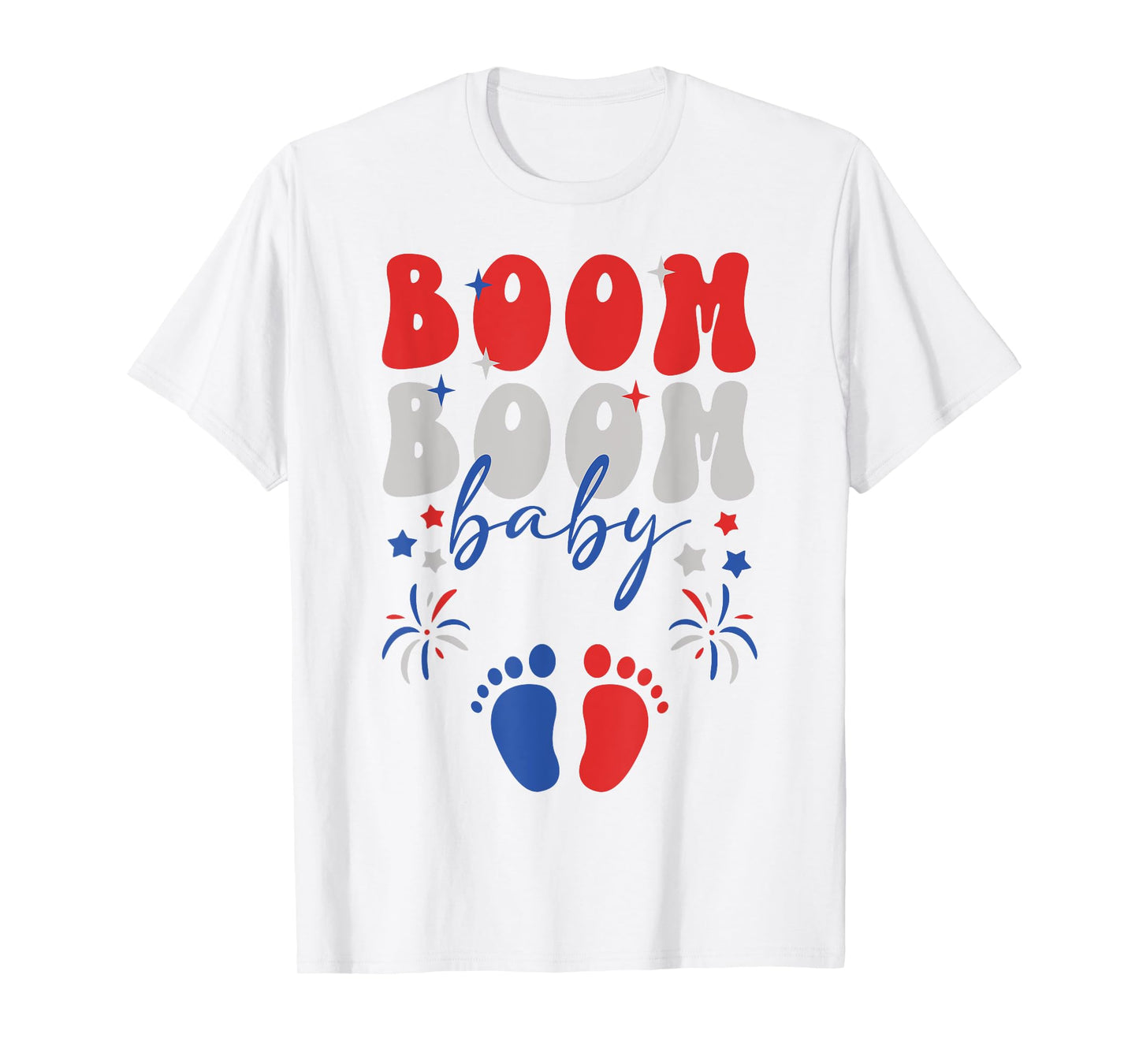 4th of July Baby Announcement 4th of July Pregnancy Reveal T-Shirt