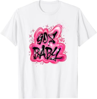 90s Classic Airbrush Style Graphic Retro Birthday T-Shirt
