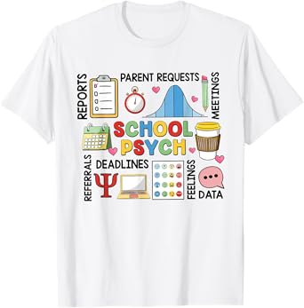 Funny School Psychologist Psychology Teacher Appreciation T-Shirt