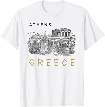 Athens Greece Greek Language enthusiasts vacation to Greece T-Shirt