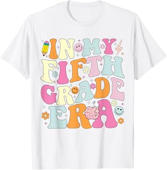In My Fifth Grade Era 5th Grade Era Teacher Back to School T-Shirt for Men Women Girls Kids