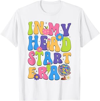 Groovy In My Head Start Era Headstart First Day Of School T-Shirt