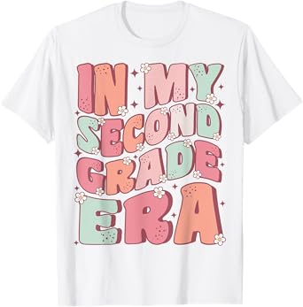 In My Second Grade Era Cute Groovy 2nd Grade Back to School T-Shirt
