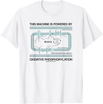 This Machine Is Powered By Oxidative Phosphorylation Humor T-Shirt