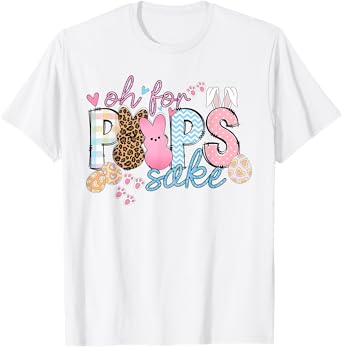 Sake Funny Easter Bunny Print Glasses Happy Easter Women Kid T-Shirt