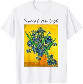 Famous Art Irises Painting Artist Van Gogh T-Shirt