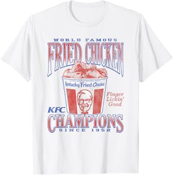Officially Licensed KFC World Famous Chicken 1952 Champions T-Shirt