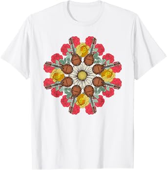 Mandolin Mandala Bluegrass, Mindfulness & Nature Graphic T-Shirt