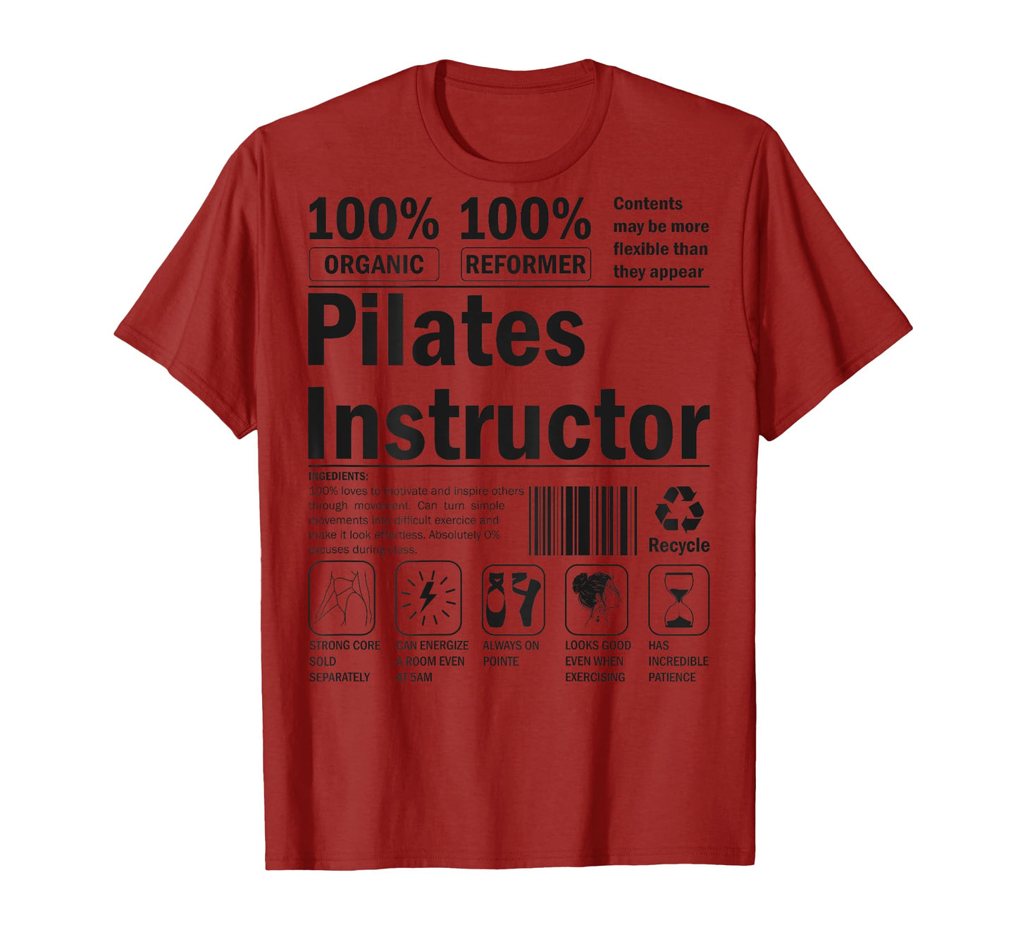 Funny Contrology Instructor Pilates Lover Workout For Women T-Shirt