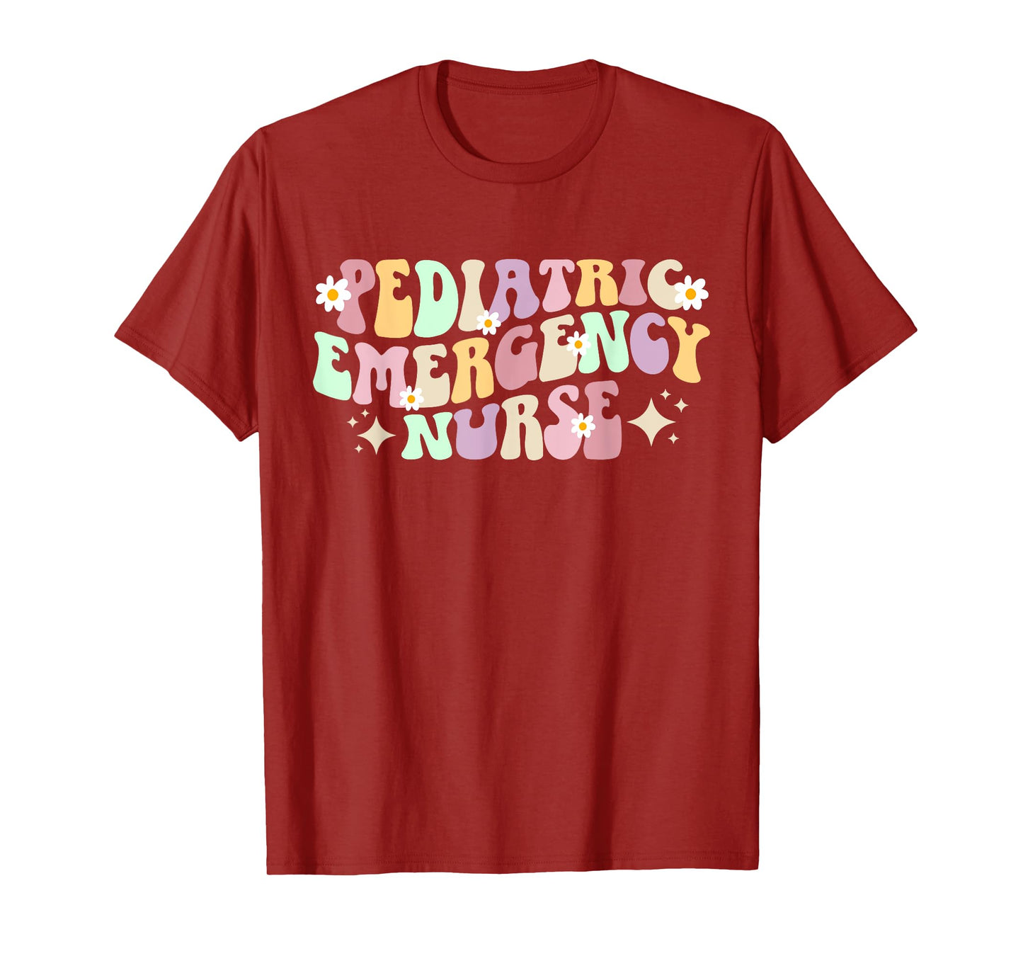 Pediatric Emergency Nurse Groovy Peds ER Nurse T-Shirt