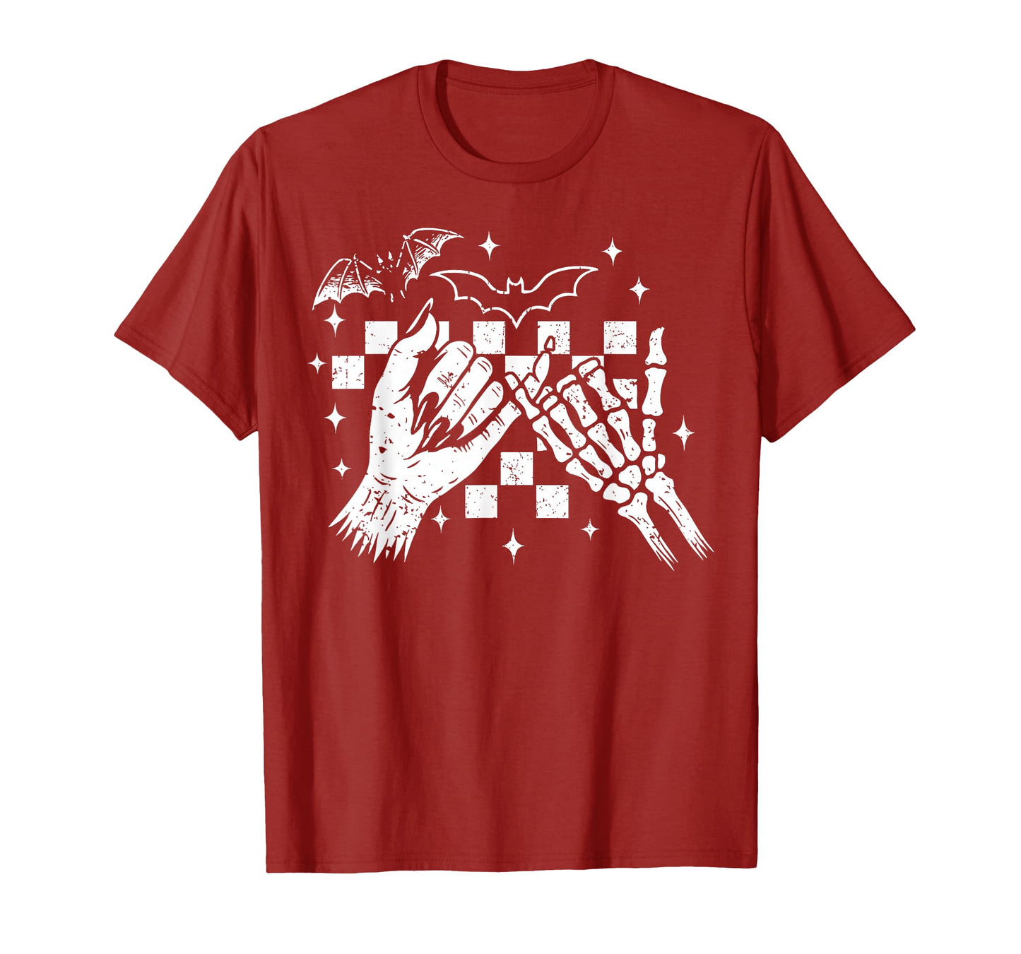 Halloween Gothic Pinky Promise Skeleton Hands Best Friend T-Shirt
