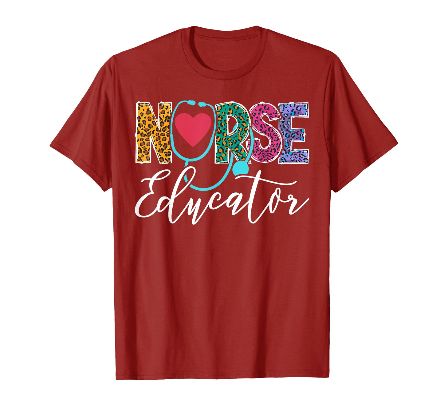Cute Nurse Educator Leopard T-Shirt