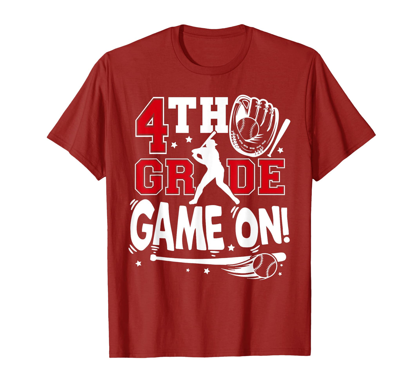 4th Grade Game On First Day of School Baseball Fourth Grade T-Shirt