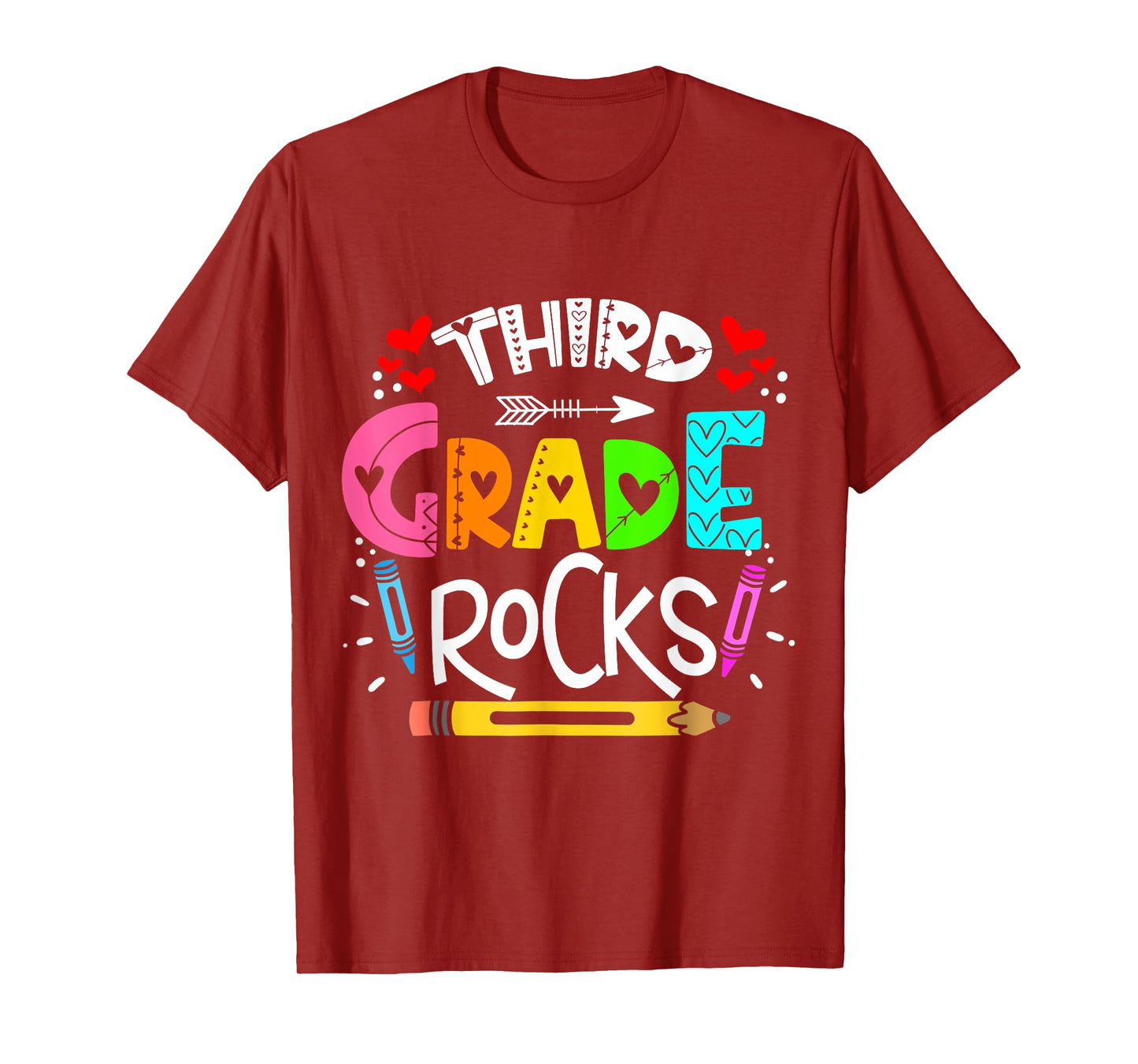 3rd grade rocks rocking 3rd grade teacher T-Shirt