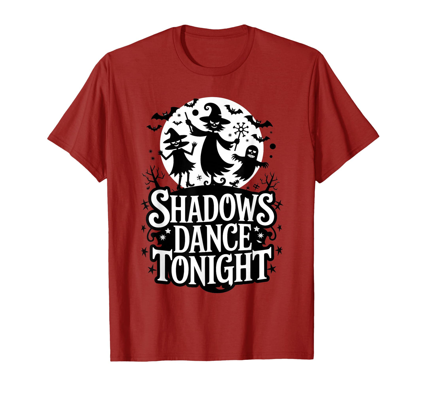 Shadows Dance Tonight Witches Ghosts Halloween T-Shirt