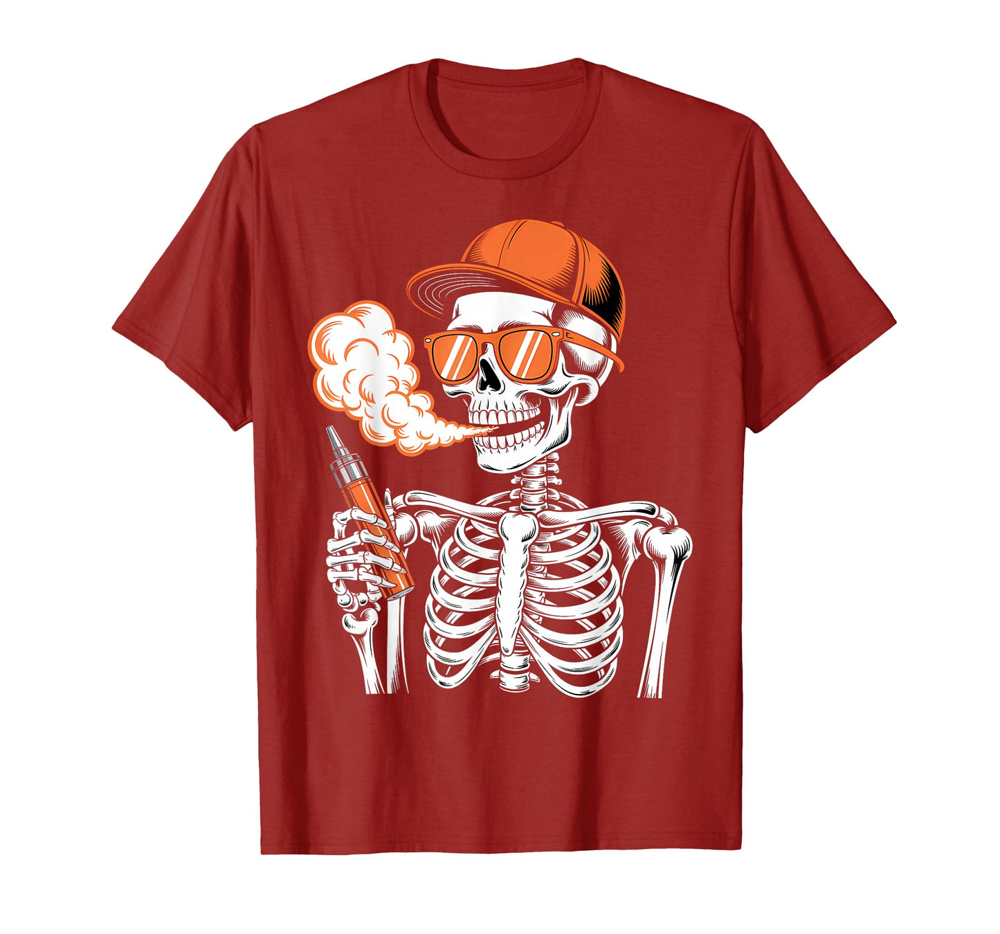 Halloween Skeleton Vaping Costume T-Shirt