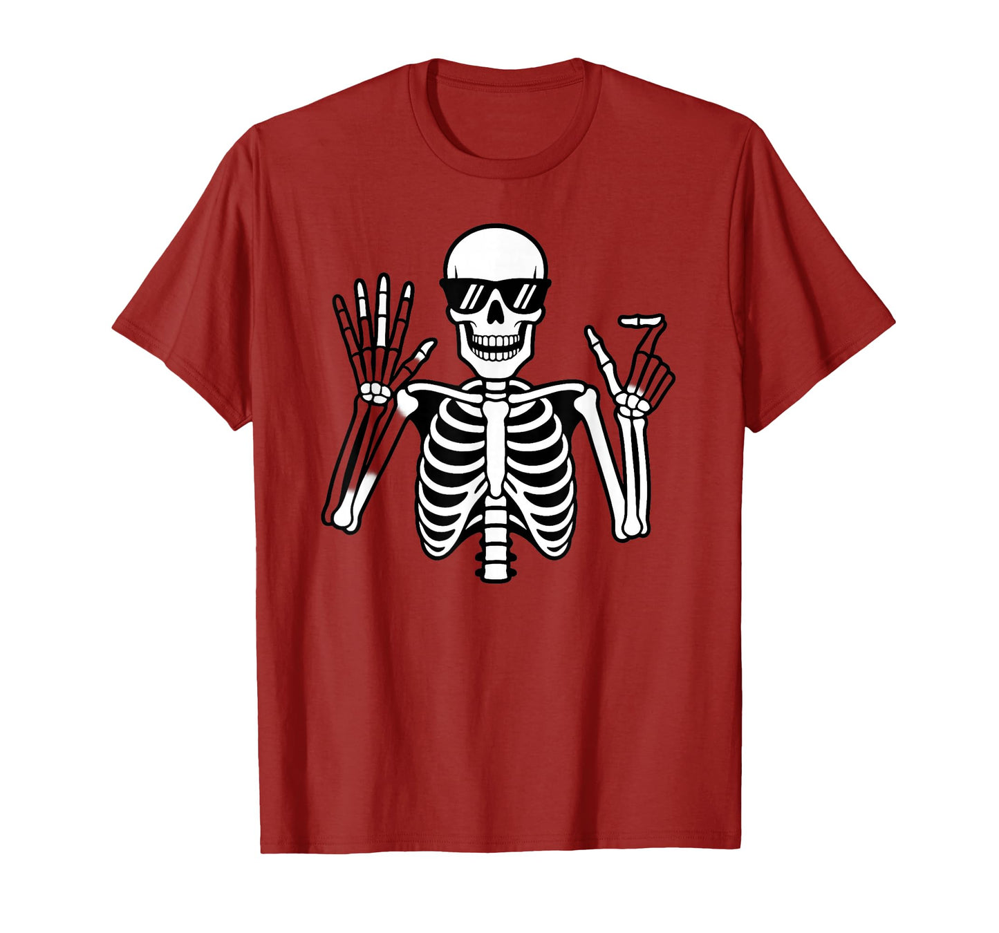 67 Skeleton Funny Six Seven Gen Alpha Halloween Meme T-Shirt