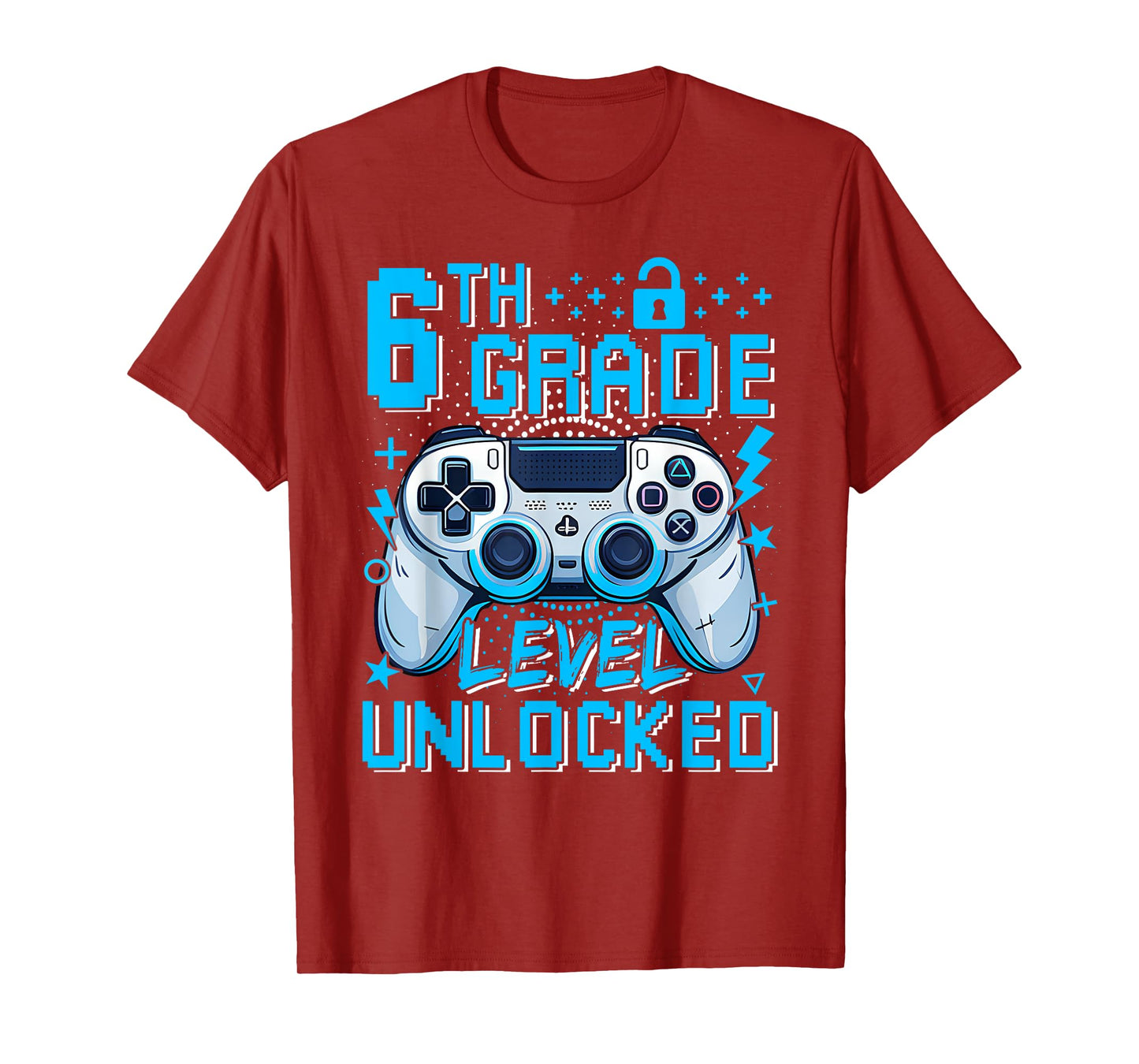 6th Grade Level Unlocked Video Game First Day Boy Kid T-Shirt