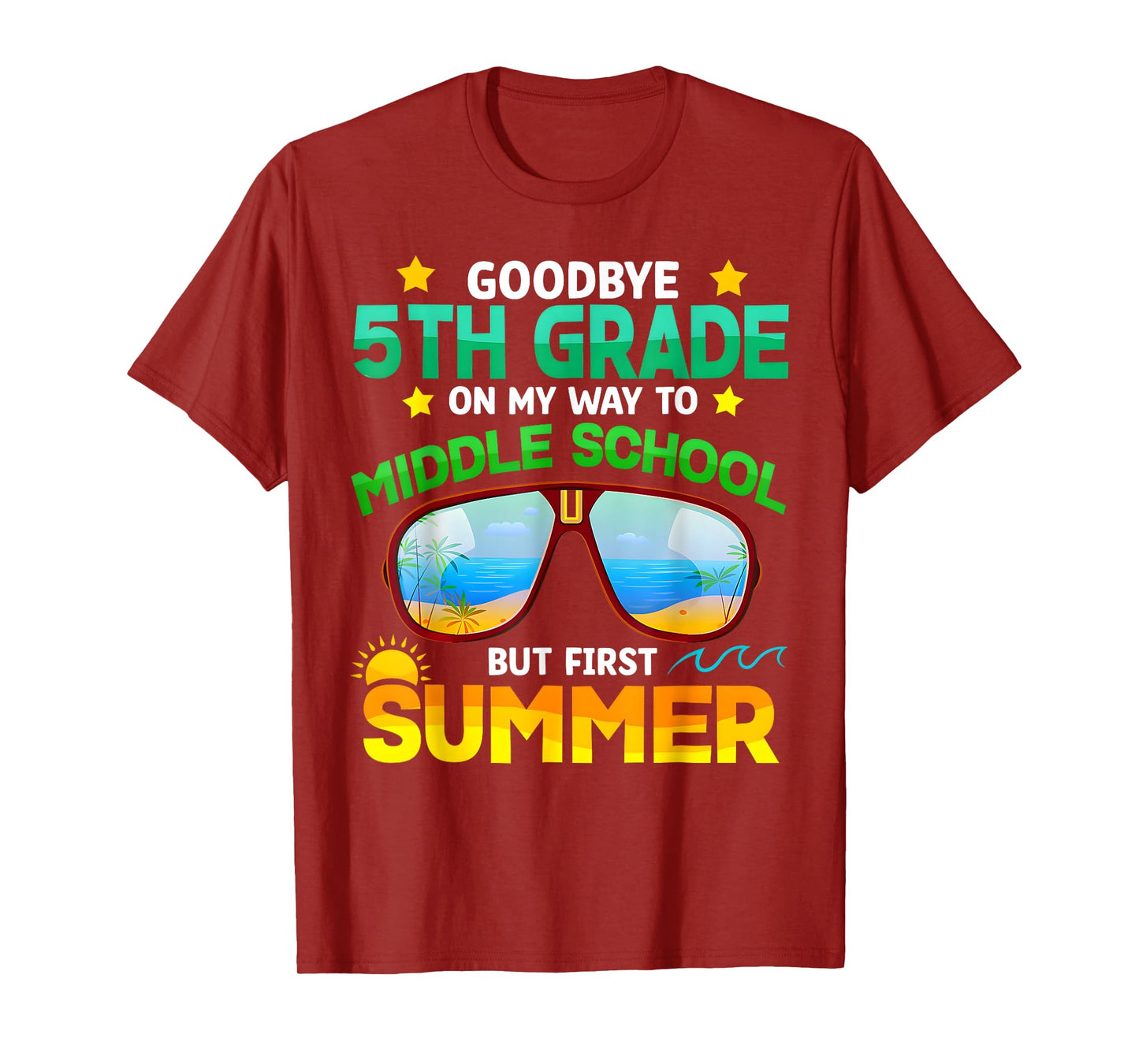 5th Grade Way To Middle School Grade First Summer Graduation T-Shirt