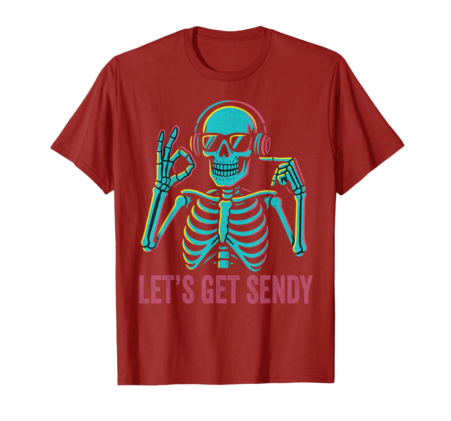 67 Emote Skeleton Six Seven Let's Get Sendy 67 Meme Funny 67 T-Shirt