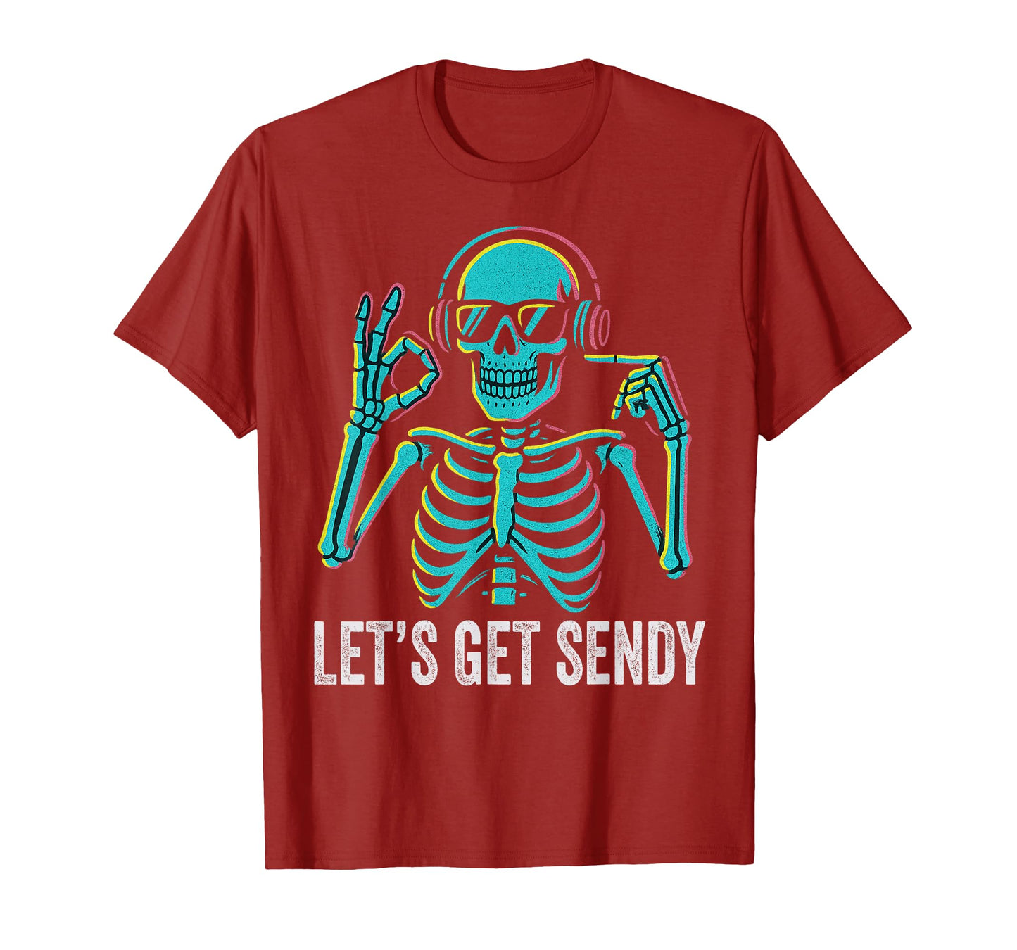 67 Emote Skeleton Six Seven Let's Get Sendy 67 Meme Funny 67 T-Shirt