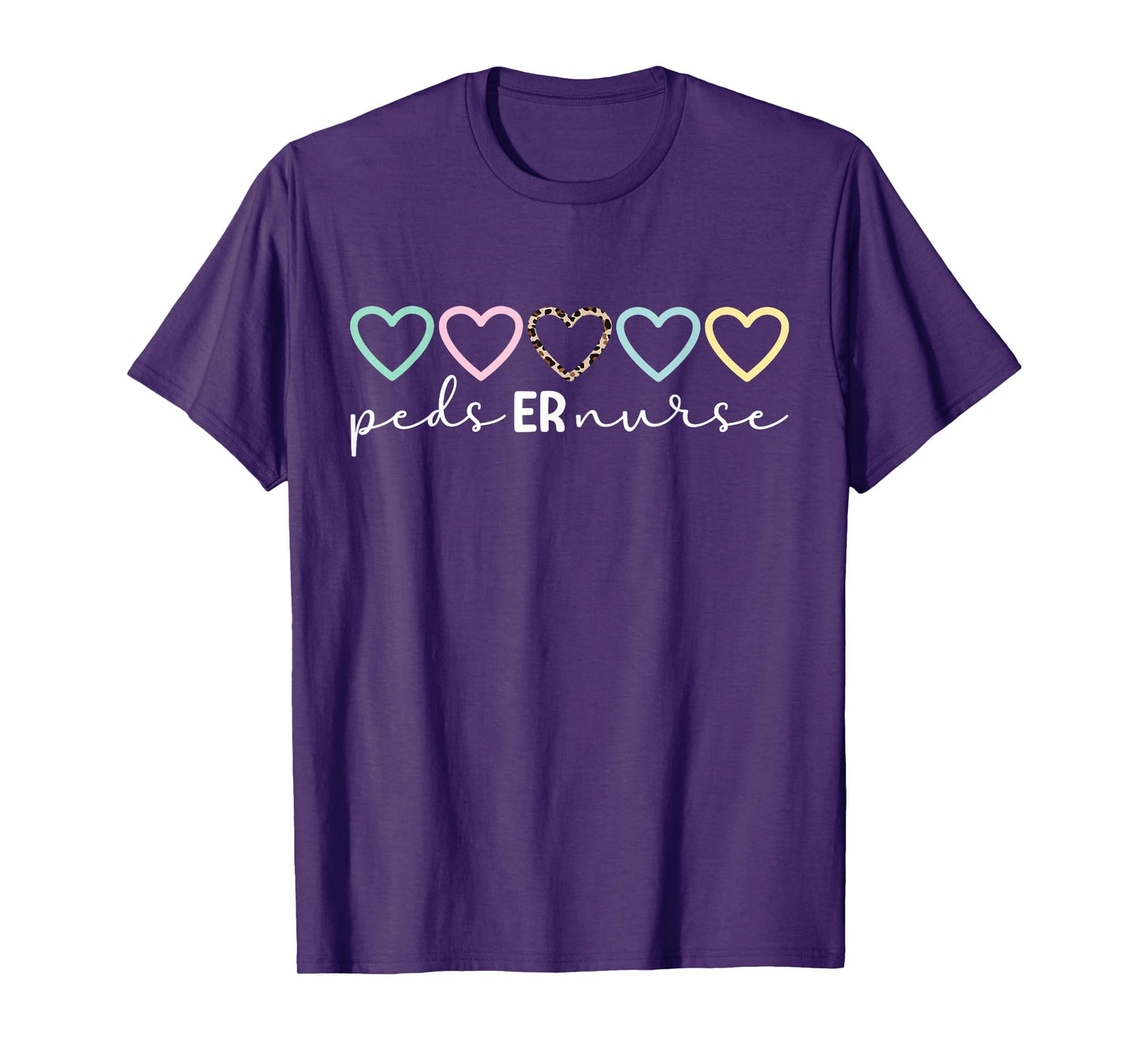 Peds ER Nurse Hearts Pediatric Emergency Nurse T-Shirt