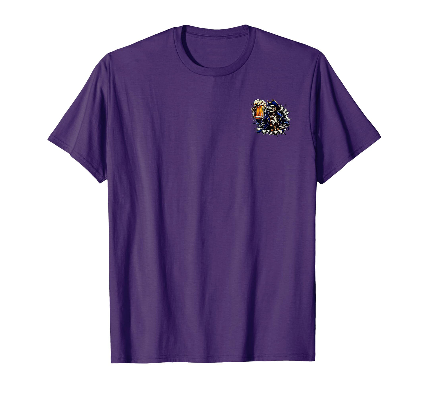 2 Side The Devil Whispered to Me I'm Coming for You Skeleton T-Shirt