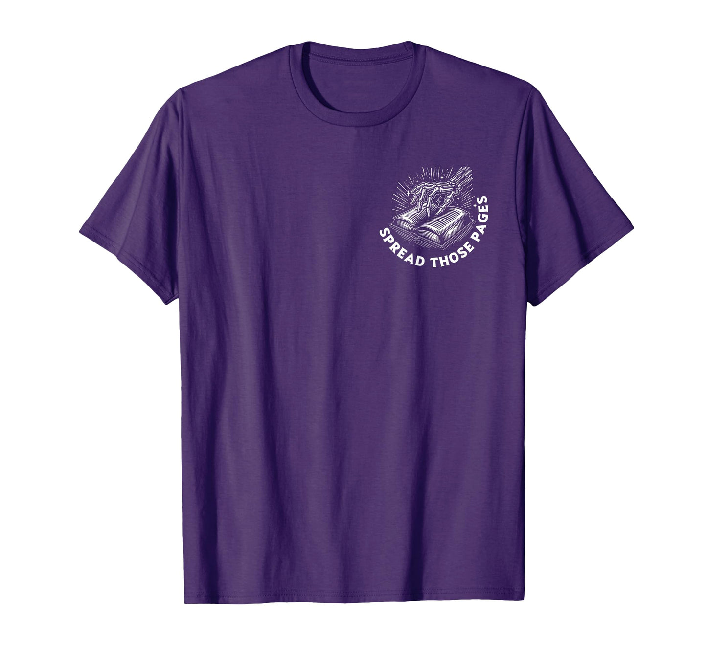 (2 Sides) I Look Better Bent Over A Book Funny Skeleton T-Shirt