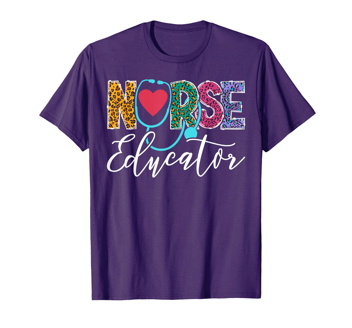 Cute Nurse Educator Leopard T-Shirt