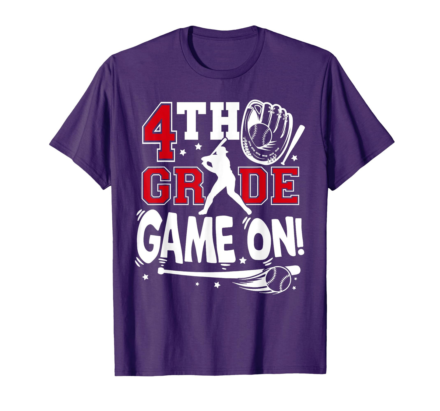 4th Grade Game On First Day of School Baseball Fourth Grade T-Shirt