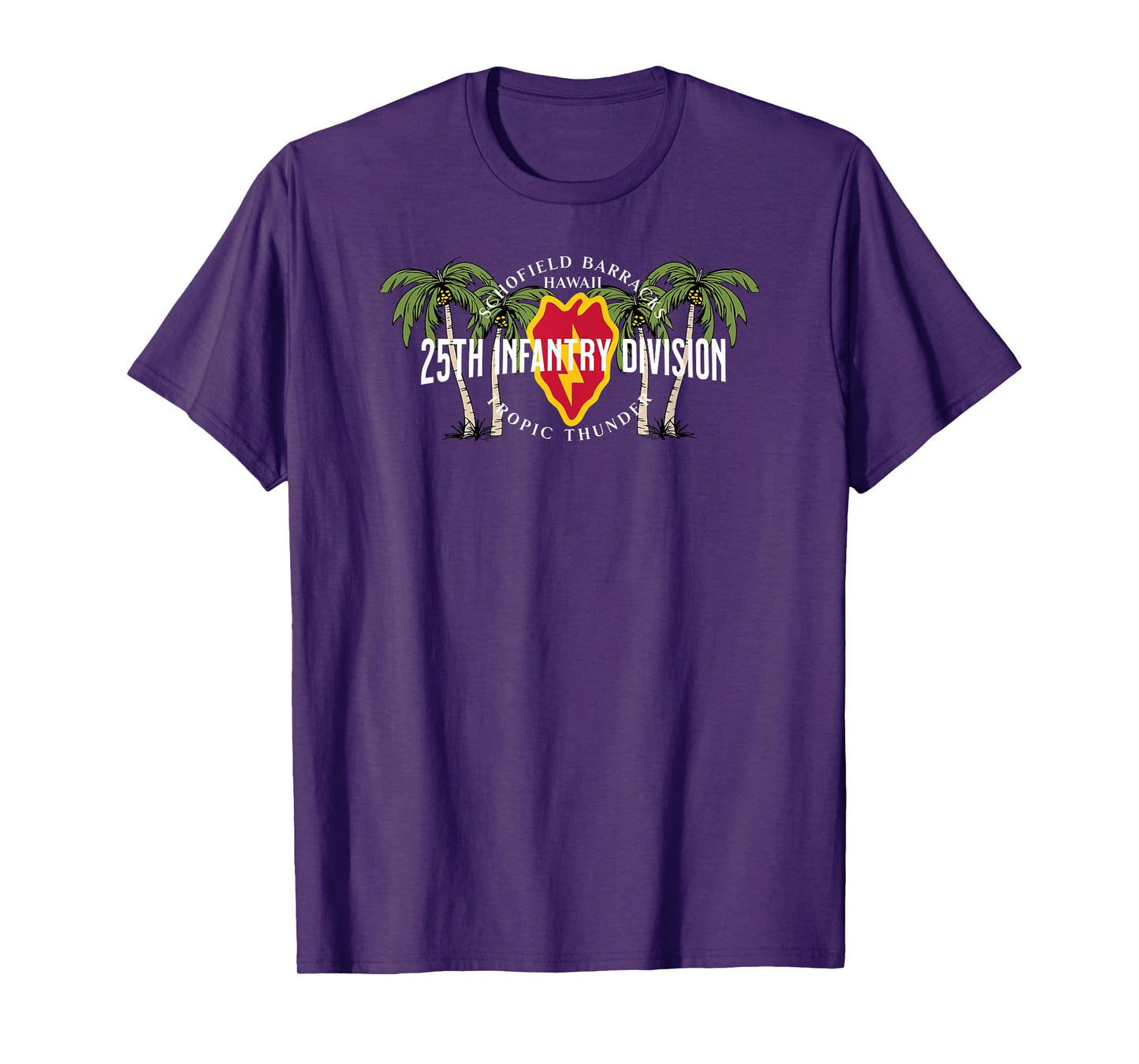 25th Infantry Schofield Barracks Hawaii Tropic Thunder Vet T-Shirt