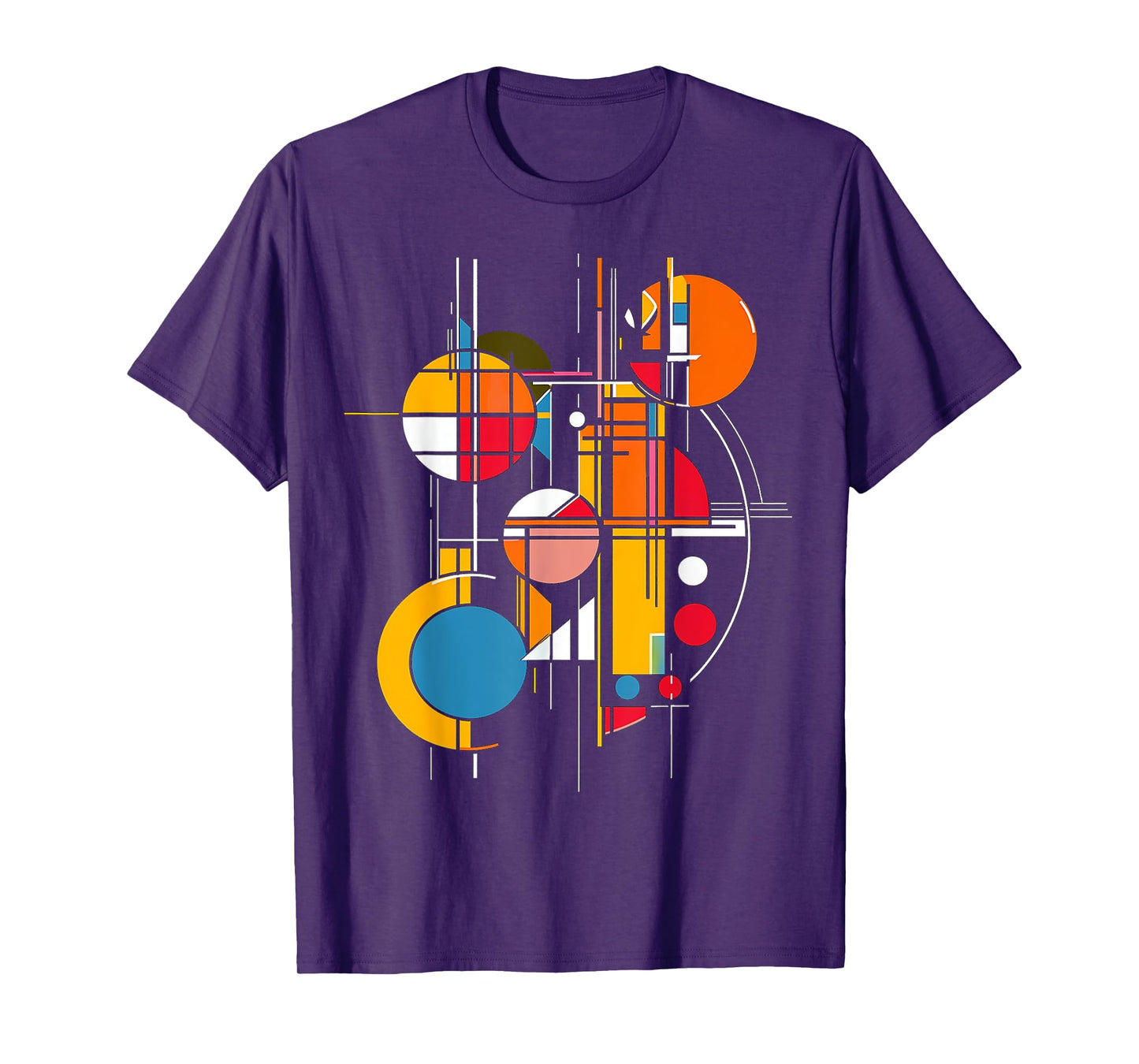 @rtY Abstract Geometric Colorful Artwork Graphic T-Shirt, Small