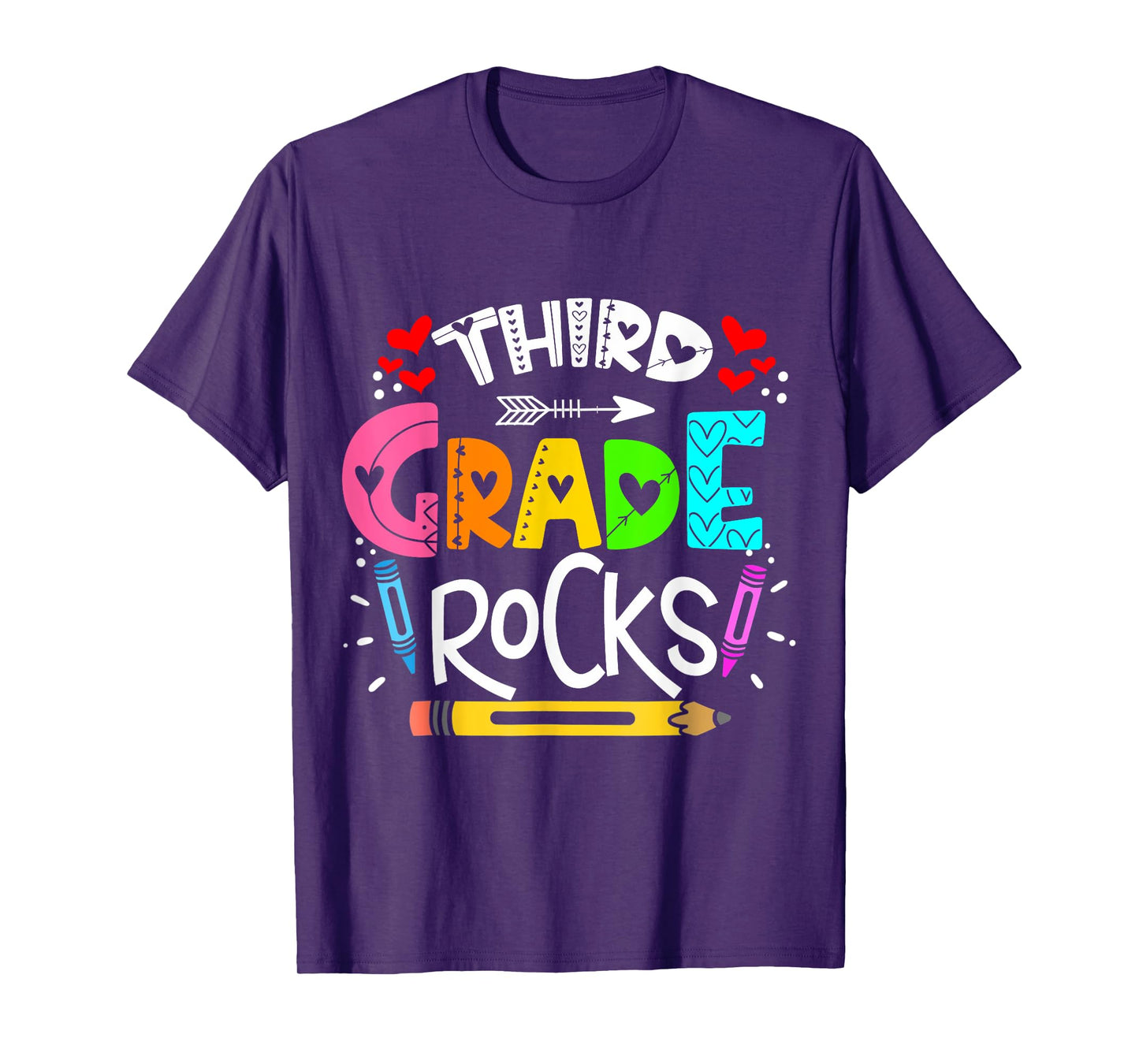 3rd grade rocks rocking 3rd grade teacher T-Shirt