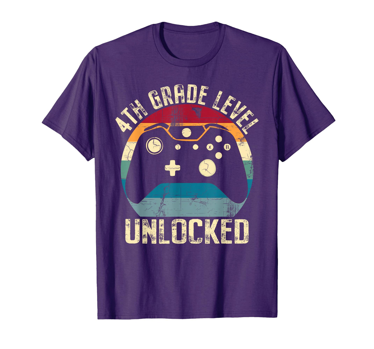 4th Grade Level Unlocked Back to School First Day Gamer Kid T-Shirt