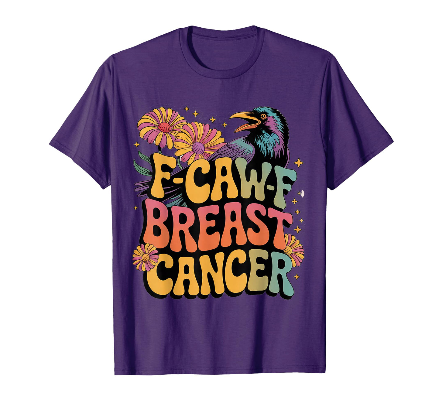 70s Retro F-CAW-F Breast Cancer T-Shirt