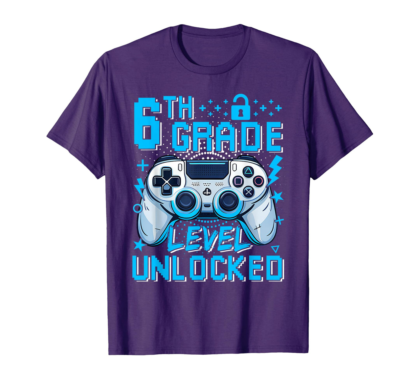 6th Grade Level Unlocked Video Game First Day Boy Kid T-Shirt