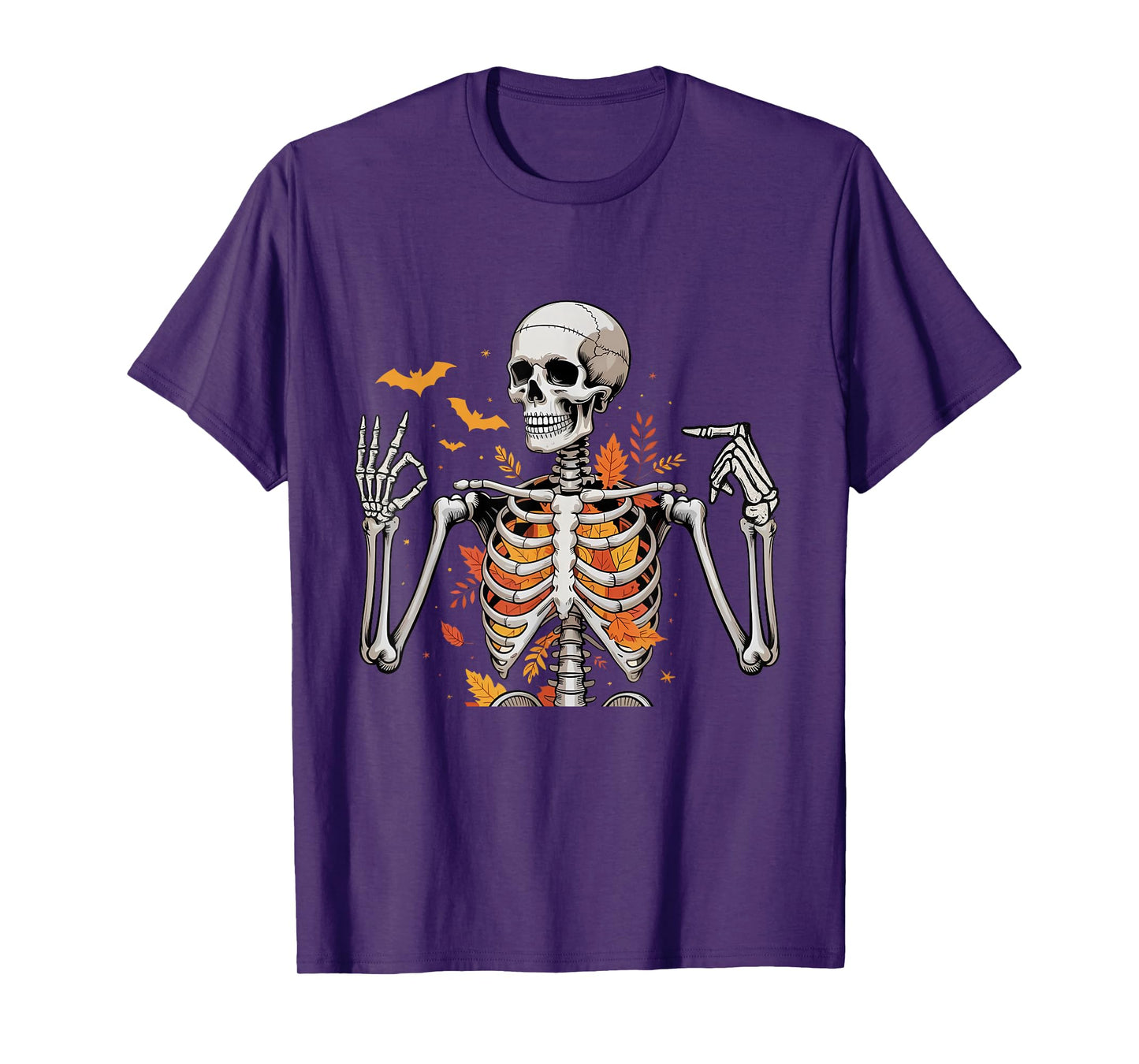 67 Skeleton Funny Six Seven Gen-Alpha Halloween Meme T-Shirt