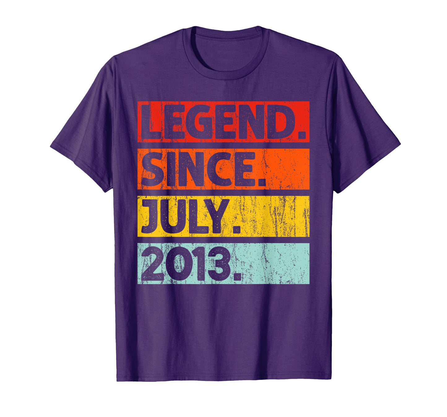 12th Birthday Gifts Legend Since July 2013 12 Years Old T-Shirt