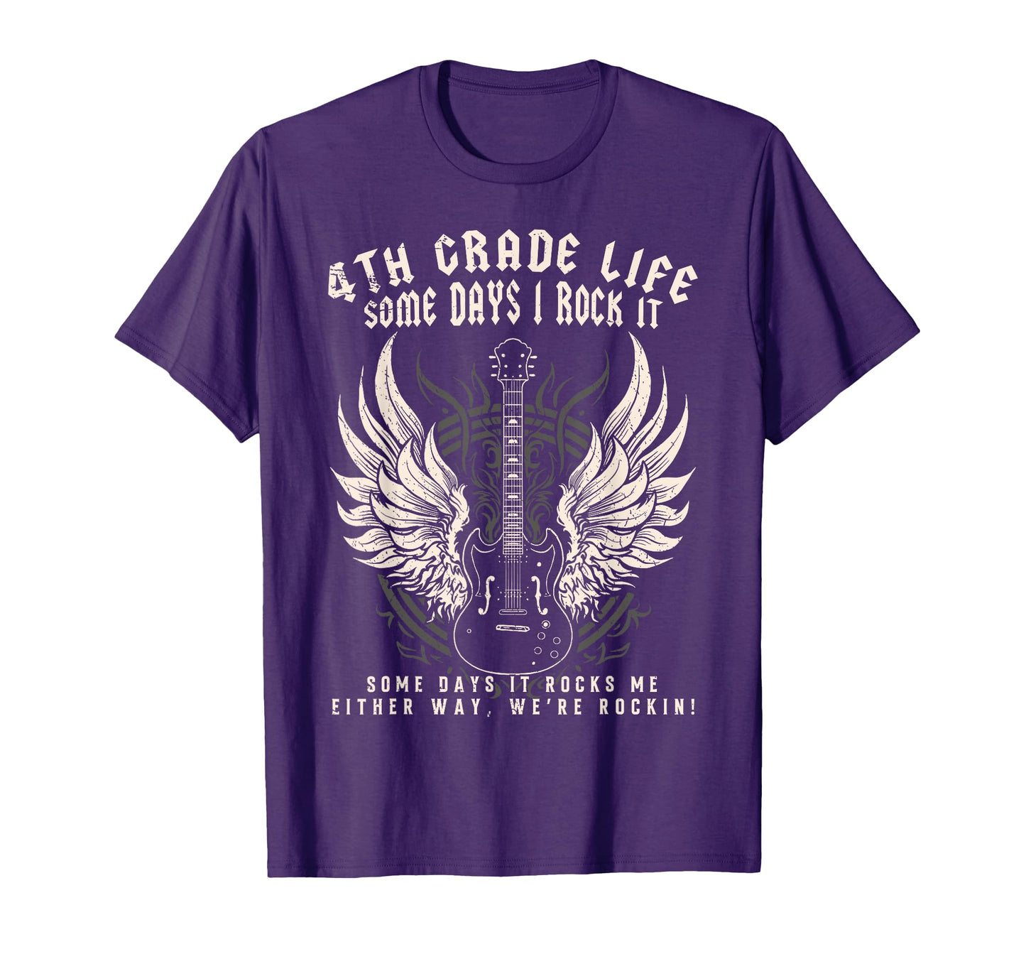 4th Grade Teacher Some Days I Rock It Middle School Teacher Men Women Kids T-Shirt