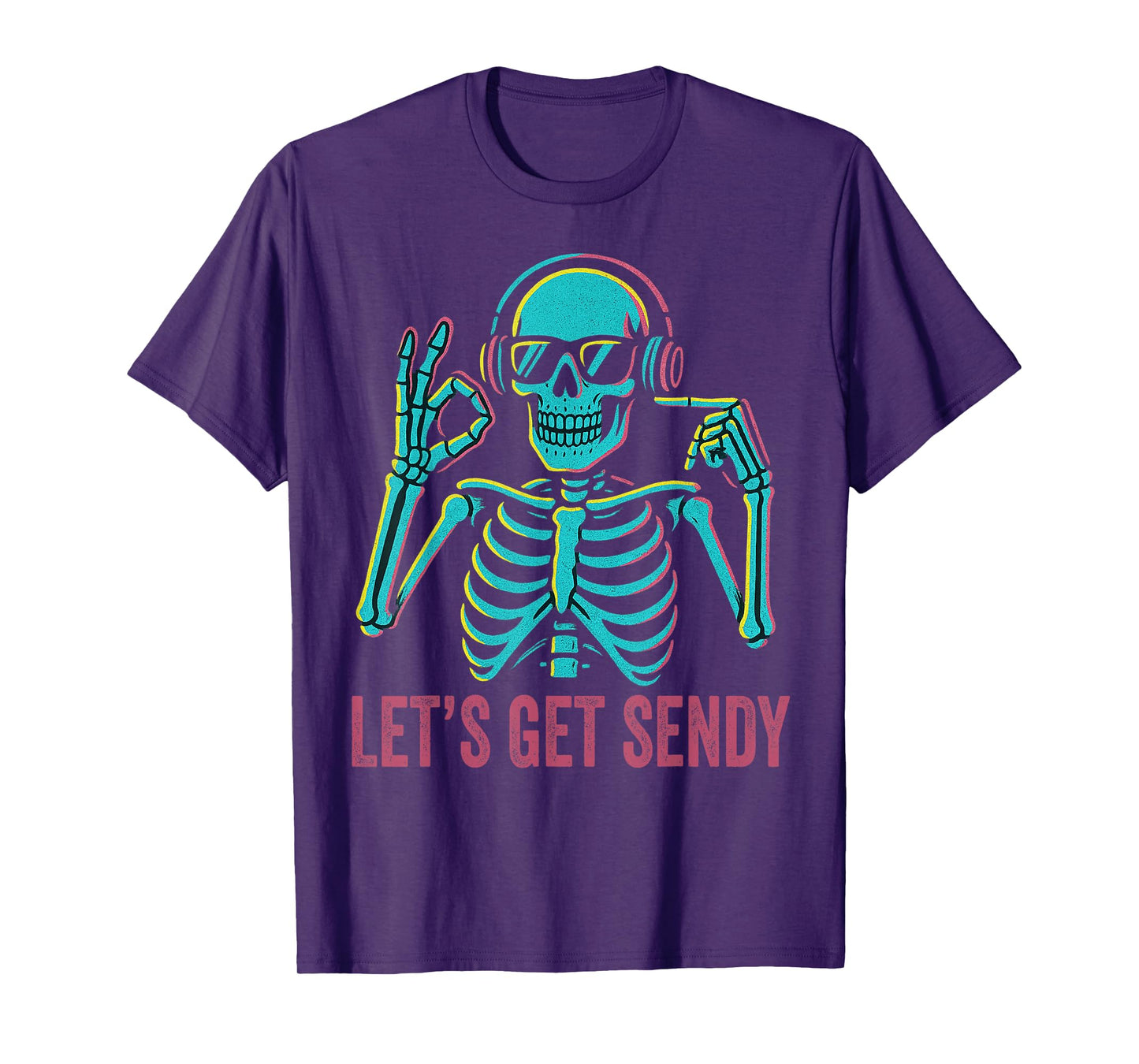 67 Emote Skeleton Six Seven Let's Get Sendy 67 Meme Funny 67 T-Shirt