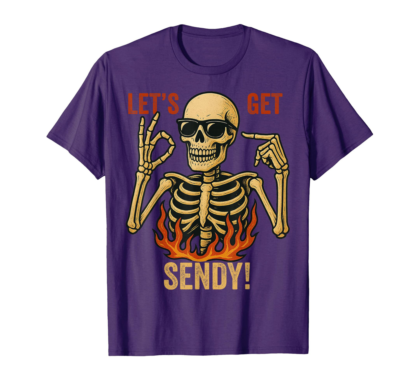 67 Emote Skeleton Six Seven Let's Get Sendy 67 Meme Funny 67 T-Shirt